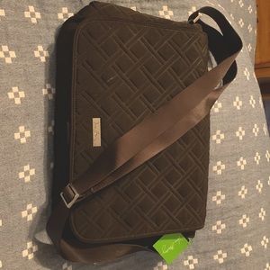 Vera Bradley laptop messenger bag Expresso colored